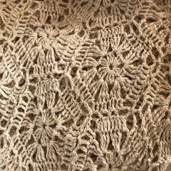 Valerie Stevens- pure linen natural color boho weave sweater Small - Picture 12 of 13